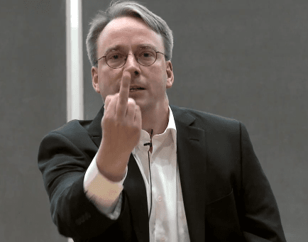 Linus Torvalds furieux